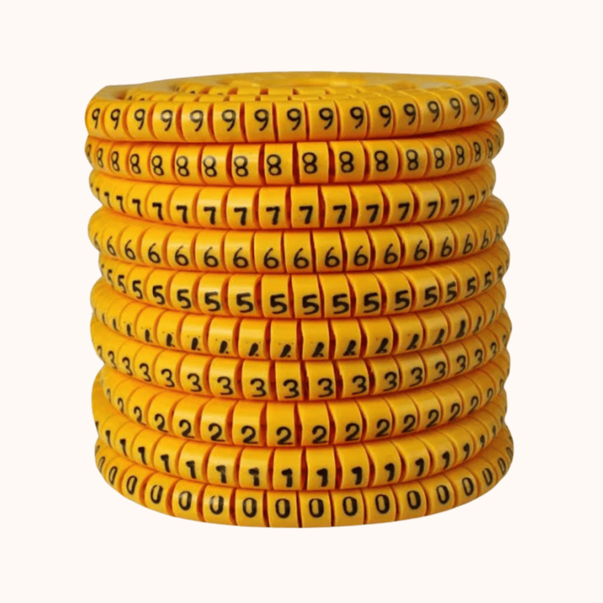 PVC Cable Marker 4mm Ferrule (Numbering 0 to 9)