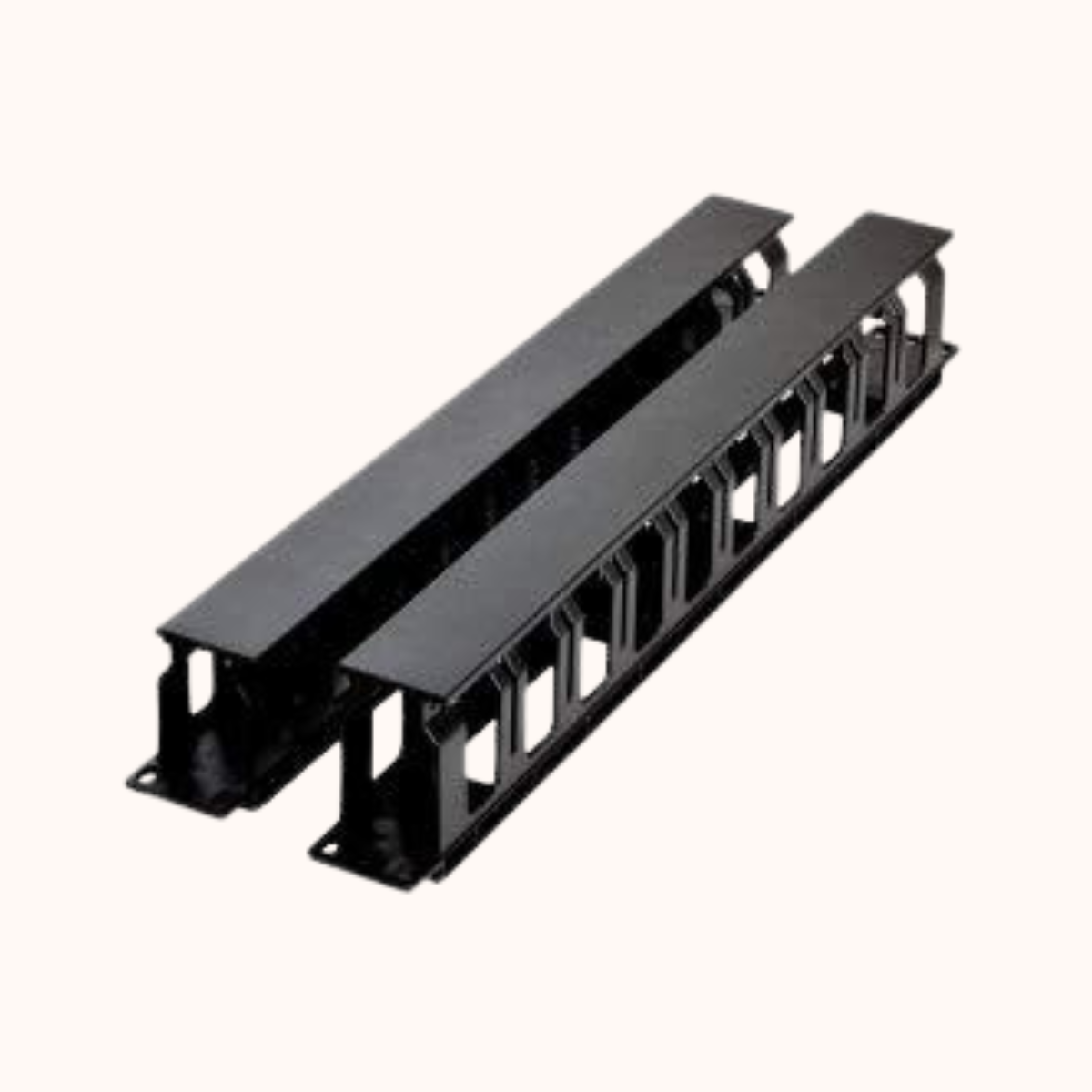 1U PVC CABLE MANAGER