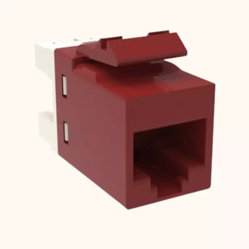 CommScope Cat6A LAN I/O-Red, (2153449-X)