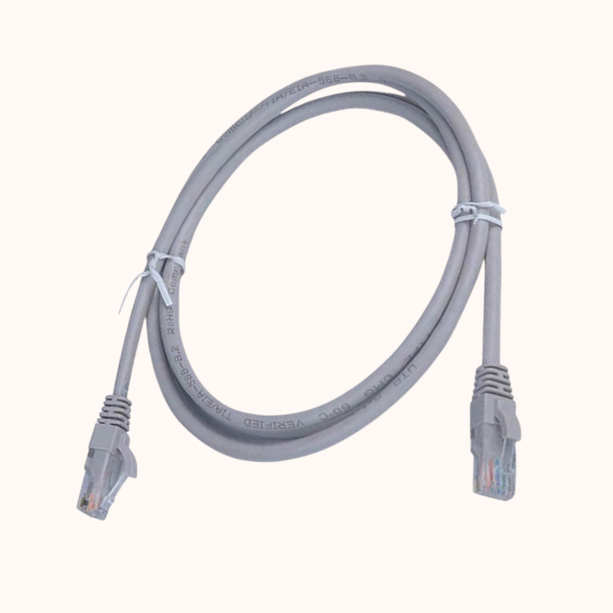 D-link Cat6A 10G UTP 24 AWG LSZH Round Patch Cord - 1m|NCB-6AUGRYR1-1-LS
