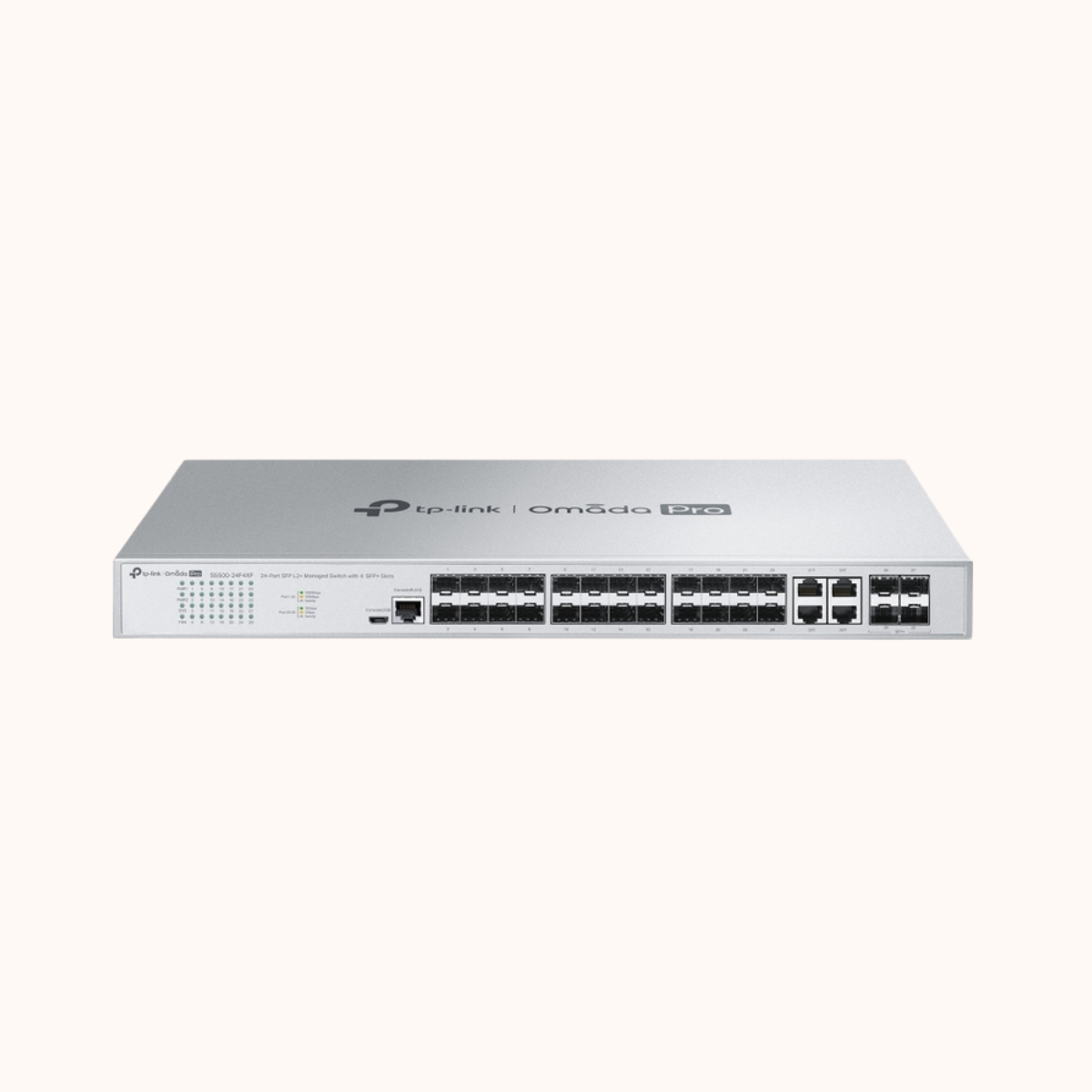 TP-Link Omada Pro 24-Port SFP L2+ Managed Switch 4 SFP+ Slots-S5500-24F4XF