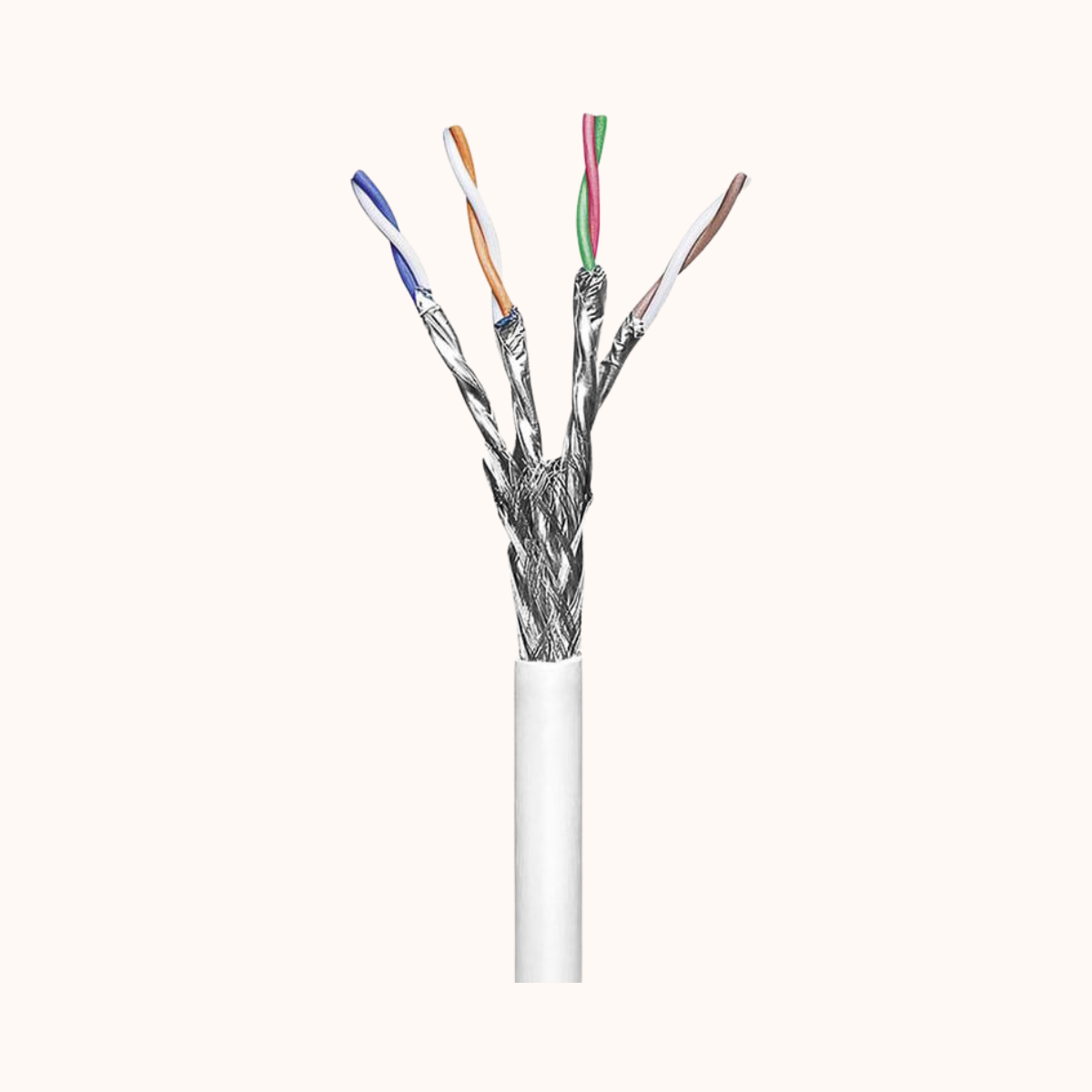 COMMSCOPE CAT 7 S/FTP CABLE 500 MTR WHITE LSZH (57893-2)