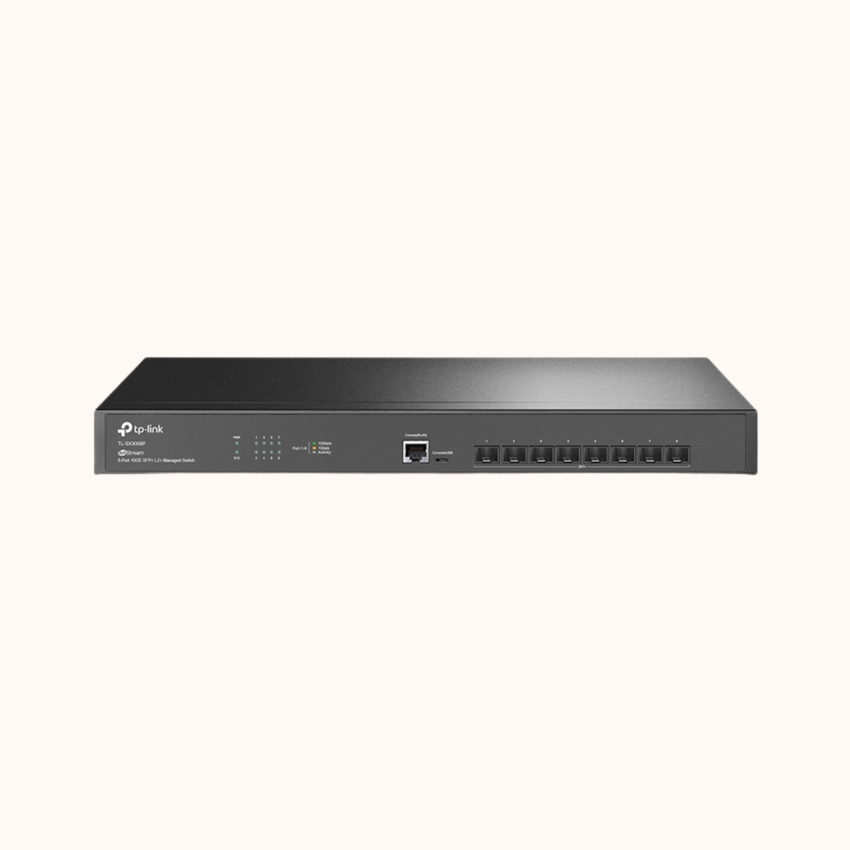 Tp-Link JetStream 8-Port 10GE SFP+ L2+ Managed Switch TL-SX3008F