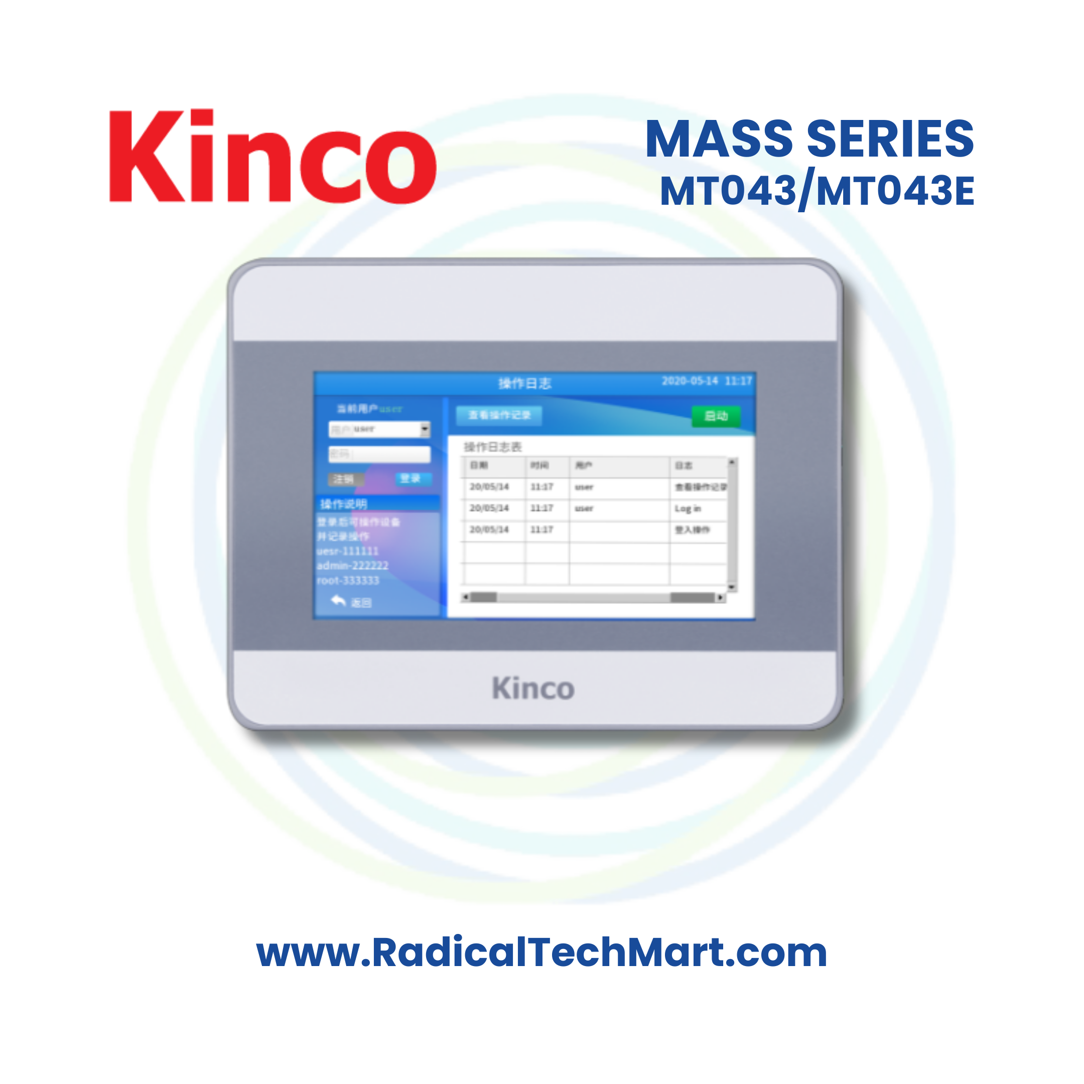 MT Series 4.3" HMI