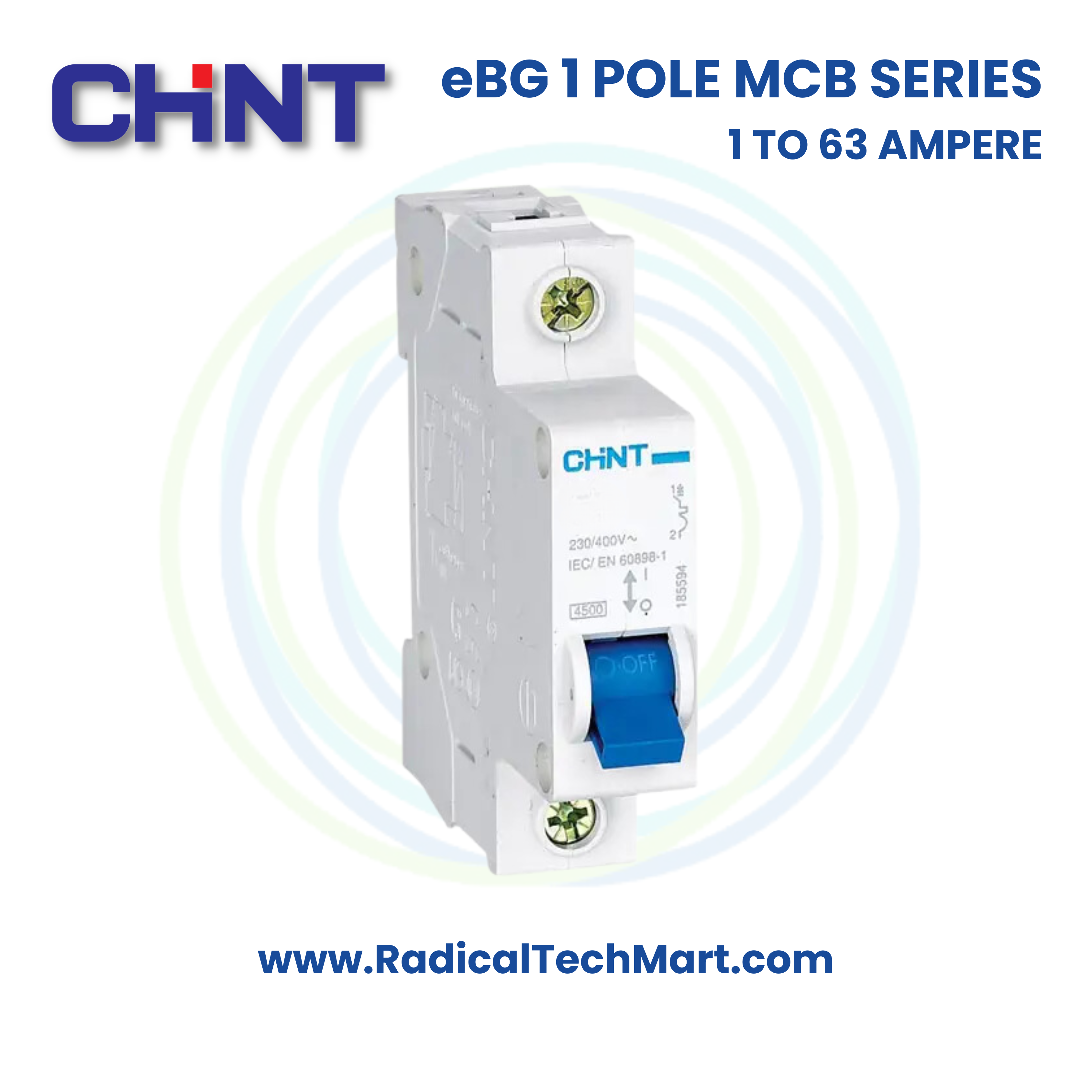 ChinteBG 2 Pole MCB for Electrical Panels
