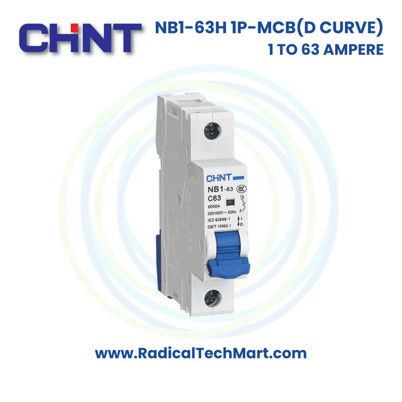 Chint NB1-63H 1 Pole D Curve MCB - Industrial Grade Circuit Protection