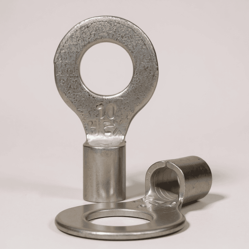 10 sq.mm Ring Type Copper Cable Lugs - 1 Nos (6mm Hole) | HR-7120