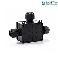 IP68 3-Way Waterproof Junction Box | UV-Resistant Outdoor Enclosure with PG9 Cable Glands