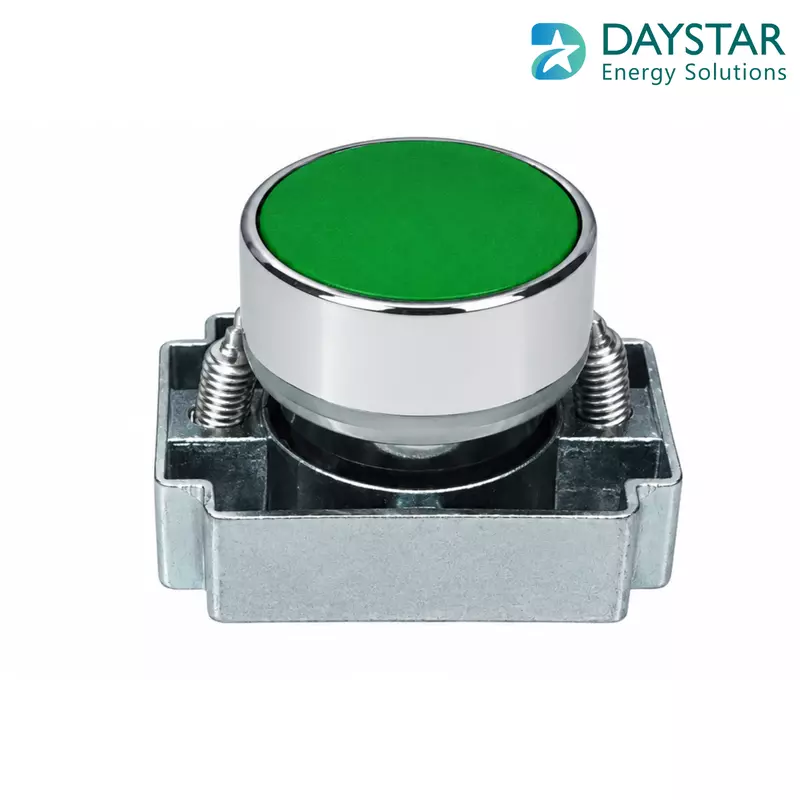 22.5mm Plastic Push Button Green