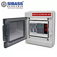 Sibass DCDB WaterShield IP65 Weatherproof – 600V SPD & 2 DC 20A Fuse Holders