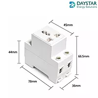 3-Pin DIN Rail Modular Socket | 10–16A 250V AC