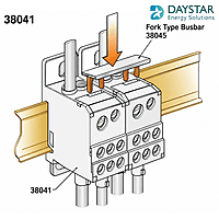 DBD-35 Polyamide Distribution Block | 125A | 1 In (35mm²) – 7 Out (1×16mm², 6×10mm²)