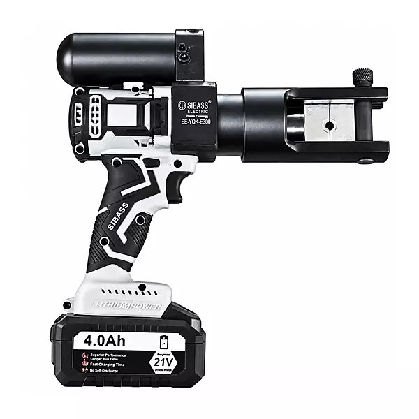 Cordless Hydraulic Cable Crimping Tool with 2×4.0Ah Batteries
