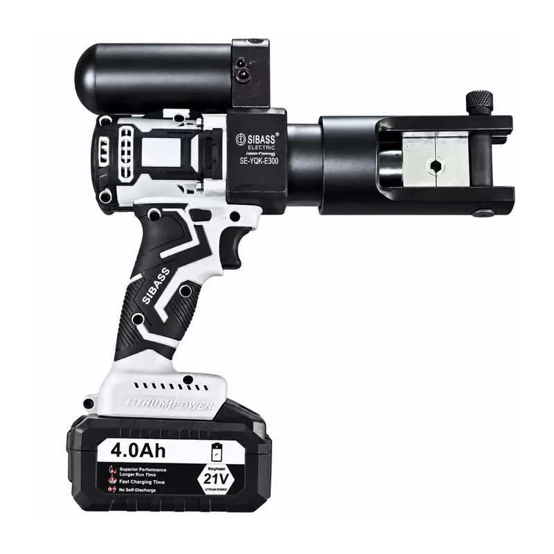 Cordless Hydraulic Cable Crimping Tool with 2×4.0Ah Batteries