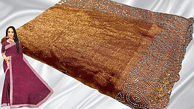 Vishva Space Silk Diwali Spl Saree - Bronze Orange