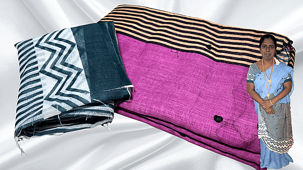 Blackberry Zeebra Trending Saree - Plum Pink