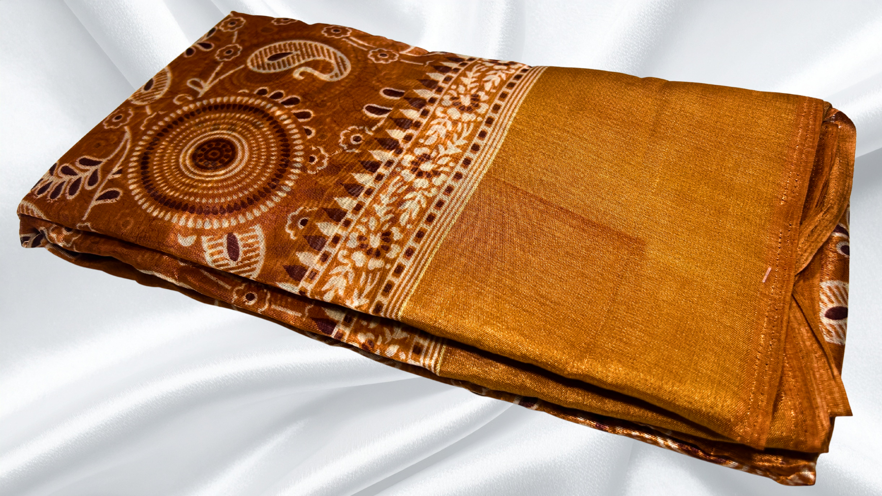 Zarina Pattu Soft Saree - Copper
