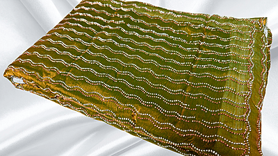 Space Silk Designer Stone PVC Saree - Green Space Silk Designer Stone PVC Saree - Green