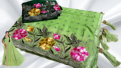 Namrata Fancy Designer Saree - Leaf Namrata Fancy Designer Saree - Leaf
