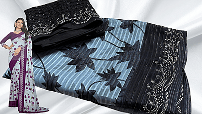 High Level Soft Sirkosi Work Saree - Black High Level Soft Sirkosi Work Saree - Black