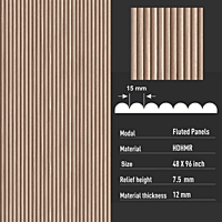 Sehrawat Brothers Fluted Panel SBFP001 Sehrawat Brothers Fluted Panel SBFP001