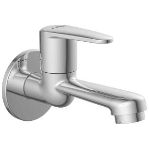 AL-1403 Long Nose Bib Tap With Wall Flange