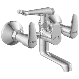 AL-1421 Wall Mixer 2 In 1 With Crutch, Connecting Legs With Wall Flange