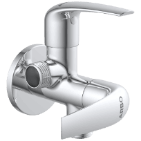 CM-2507 2 Way Angle Cock With Wall Flange