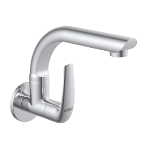 CM-2508 Sink Cock With Swinging Spout With Wall Flange (Wall Mounted Model)