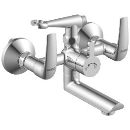 CM-2521 Wall Mixer 2 In 1 With Crutch, Connecting Legs With Wall Flange