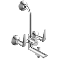 CM-2522 Wall Mixer 3 In 1 With Connecting Legs With Wall Flange
