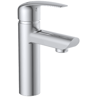 CM-2527 Single Lever Basin Mixer With Braided Hoses (Table Mounted Model)