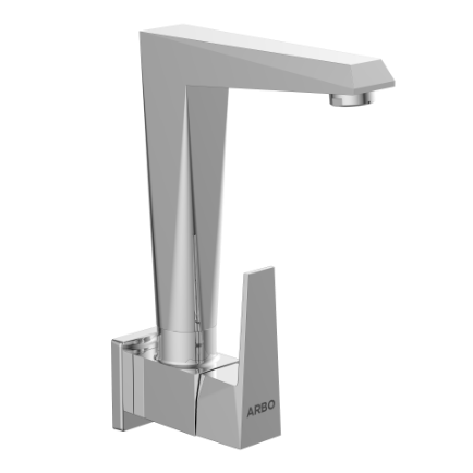 LV-2008 Sink Cock With Swinging Spout With Wall Flange (Wall Mounted Model)