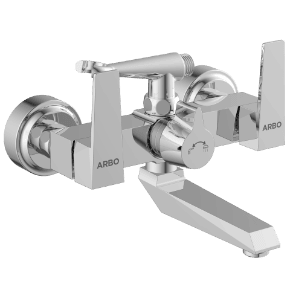 LV-2021 Wall Mixer 2 In 1 With Crutch, Connecting Legs With Wall Flange