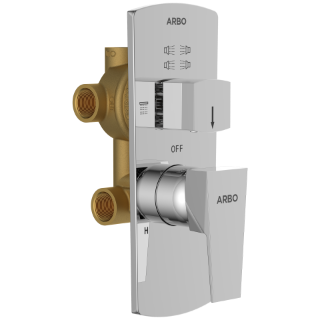 LV-2053 2 Inlet 3 Outlet High Flow Diverter Body With Upper Part Set