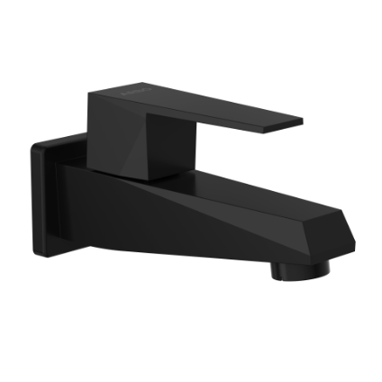 LV-MB-2003 Long Nose Bib Tap With Wall Flange (Matt Black)