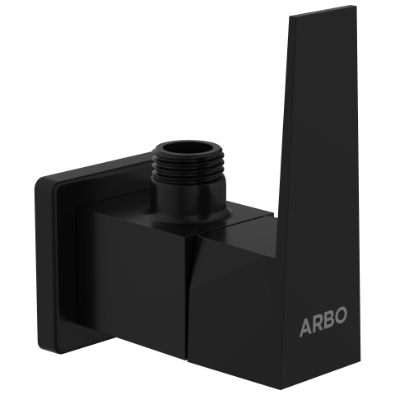 LV-MB-2004 Angle Cock With Wall Flange (Matt Black)