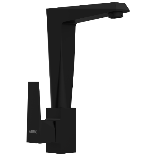 LV-MB-2011 Swan Neck With Swinging Spout (Table Mounted Model) (Matt Black)