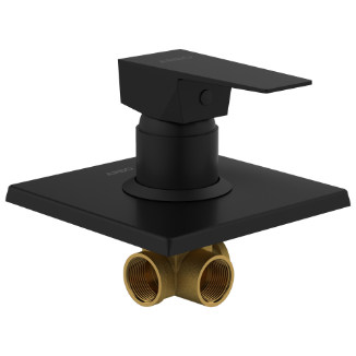 LV-MB-2054 Single Lever Shower Mixer (Deusch Mixer) Body With Upper Part Set (Matt Black)