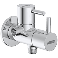 LX-1307 2 Way Angle Cock With Wall Flange