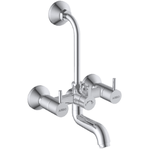 LX-1320 Wall Mixer 2 In 1 With Connecting Legs With Wall Flange