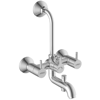 LX-1322 Wall Mixer 3 In 1 With Connecting Legs With Wall Flange