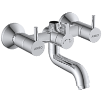 LX-1350 Wall Mixer With Connector For Hand Shower Arrangement With Connecting Legs, Wall Flange & Wall Bracket For Hand Shower