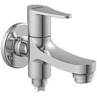 PR-2106-B 2 Way Bib Tap Dual Flow With Wall Flange