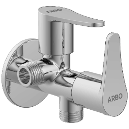 PR-2107 2 Way Angle Cock With Wall Flange