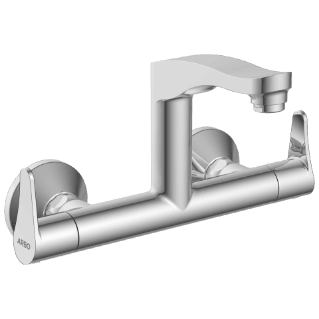 PR-2114 Sink Mixer With Swinging Spout With Connecting Legs With Wall Flange (Wall Mounted Model)