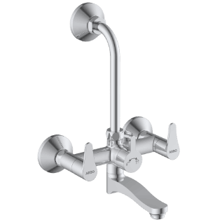 PR-2120 Wall Mixer 2 In 1 With Connecting Legs With Wall Flange