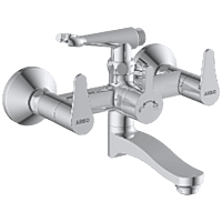 PR-2121 Wall Mixer 2 In 1 With Crutch, Connecting Legs With Wall Flange