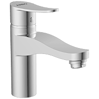 PR-2127 Single Lever Basin Mixer With Braided Hoses (Table Mounted Model)