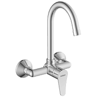 PR-2143 Single Lever Sink Mixer With Swinging Spout With Connecting Legs With Wall Flange (Wall Mounted Model)